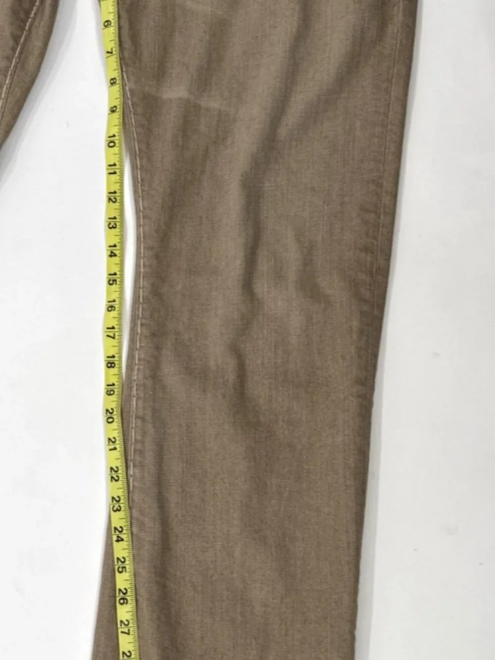 True Religion Tan Jeans Mens 38x34 Ricky Relaxed Denim Thick Stitch SuperT Flap